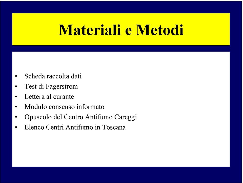 Modulo consenso informato Opuscolo del