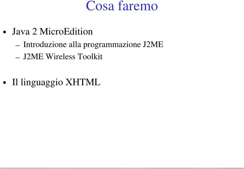 alla programmazione J2ME