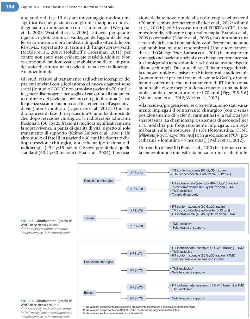 Tuttavia, per quant riguarda i gliblastmi, il vantaggi dell aggiunta del wafer di carmustina è più mdest di quell ttenibile cn RT+TMZ, sprattutt in termini di lungspravviventi (McGirt et al.