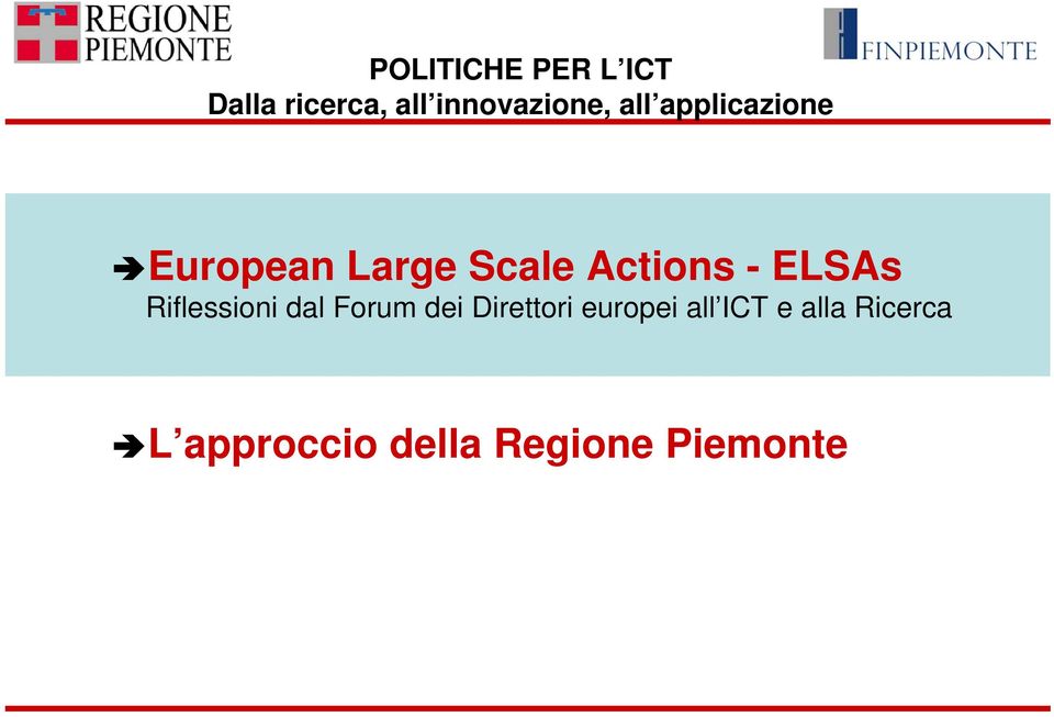 ELSAs Riflessioni dal Forum dei Direttori europei