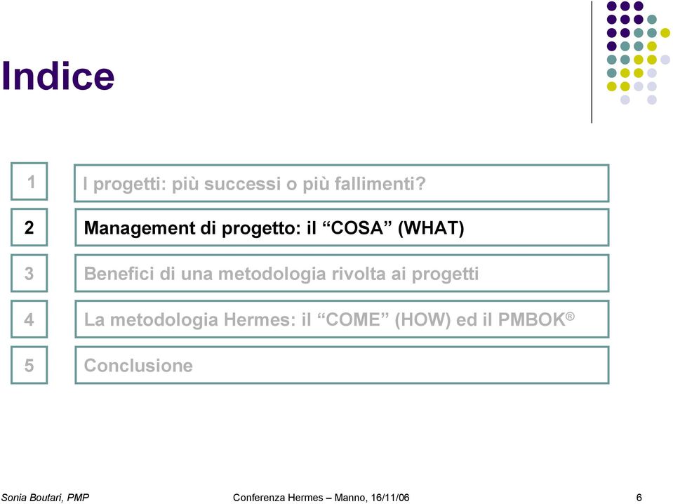 metodologia rivolta ai progetti 4 La metodologia Hermes: il COME