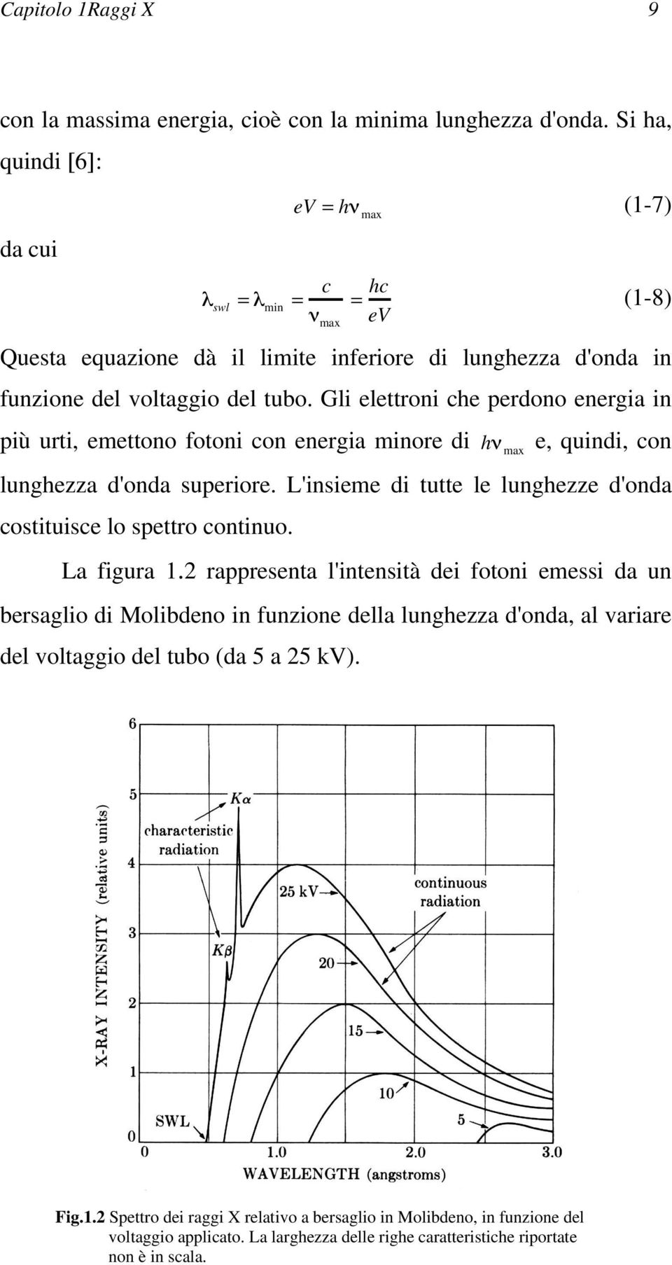 Gli elettroni che perdono energia in più urti, emettono fotoni con energia minore di h max e, quindi, con lunghezza d'onda superiore.