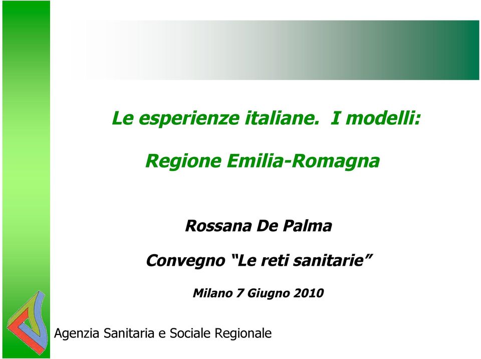 Rossana De Palma Convegno Le reti