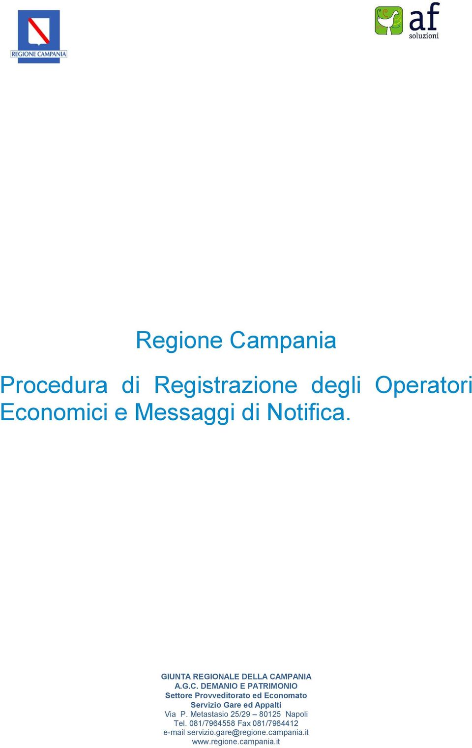 Registrazione degli