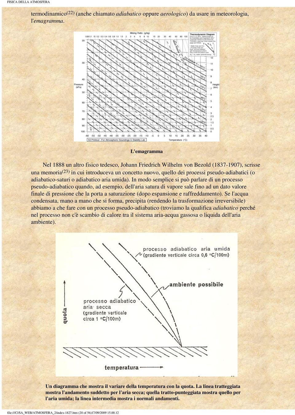 adiabatico-saturi o adiabatico aria umida).