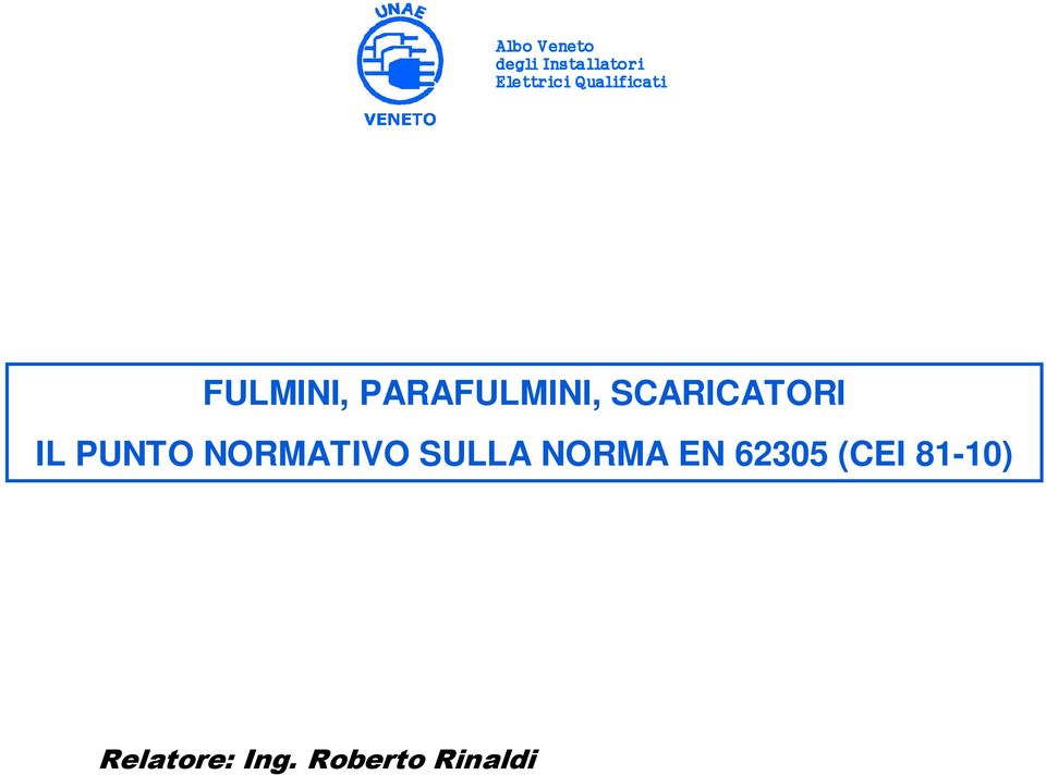 SCARICATORI IL PUNTO NORMATIVO SULLA NORMA