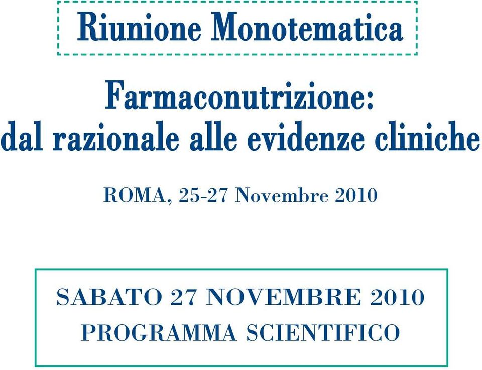 evidenze cliniche ROMA, 25-27