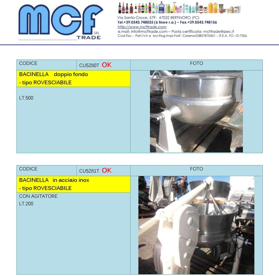 500 CU5281T OK BACINELLA in