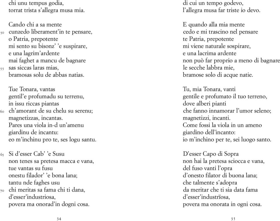 solu de abbas natias. Tue Tonara, vantas gentil e profumadu su terrenu, in issu riccas piantas 60 ch amorant de su chelu su serenu; magnetizzas, incantas.