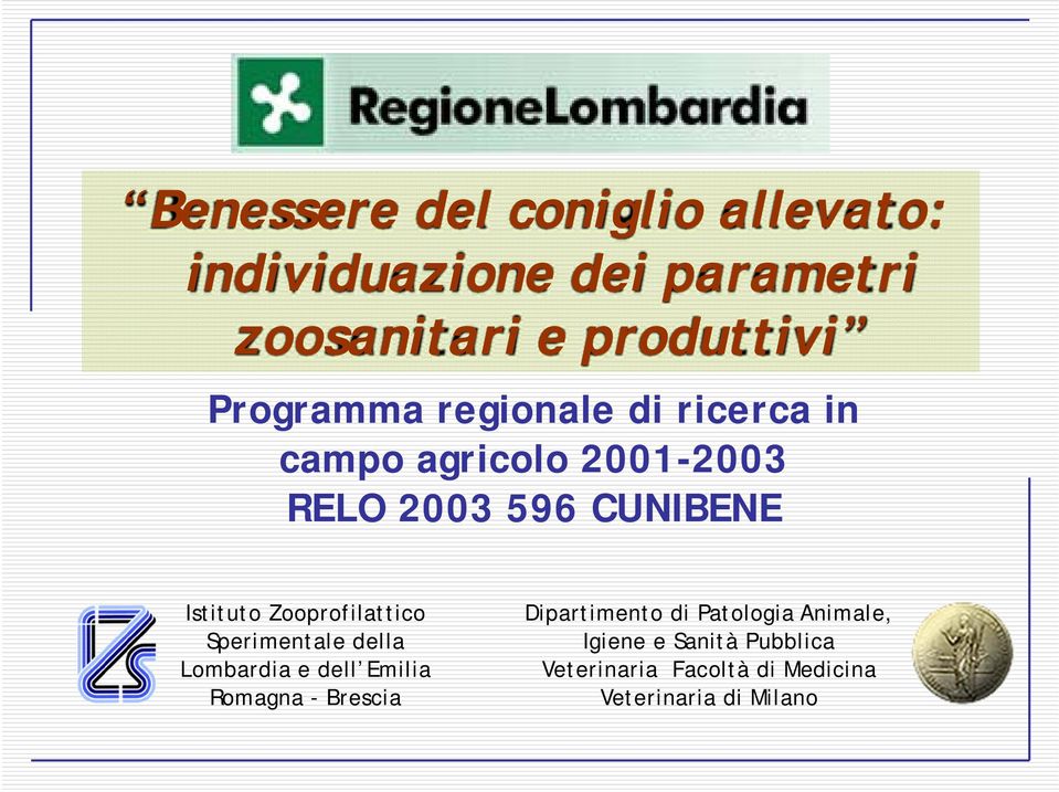 Zooprofilattico Sperimentale della Lombardia e dell Emilia Romagna - Brescia Dipartimento