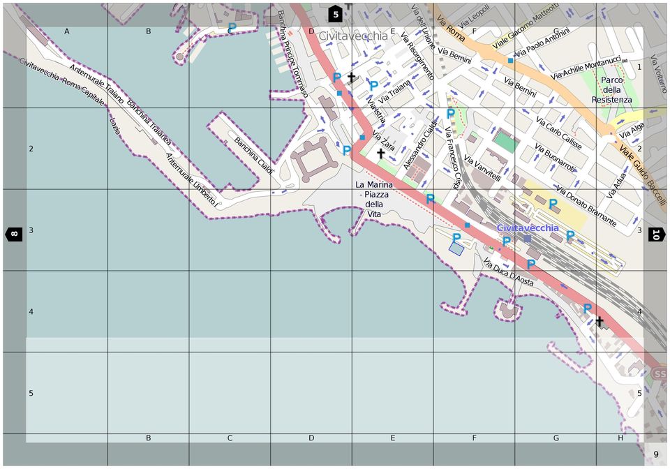 Parco della Resistenza Via Volturno 8 Lazio Antemurale Umberto I anchina ialdi Via Zara La Marina - Piazza della Vita Alessandro ialdi Via