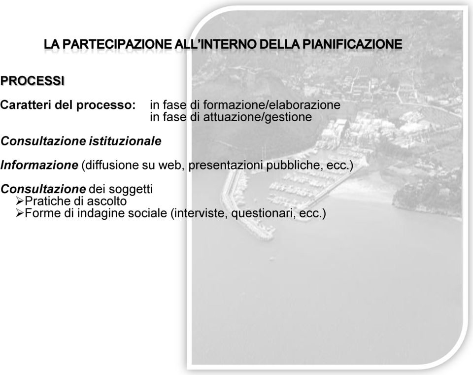 (diffusione su web, presentazioni pubbliche, ecc.