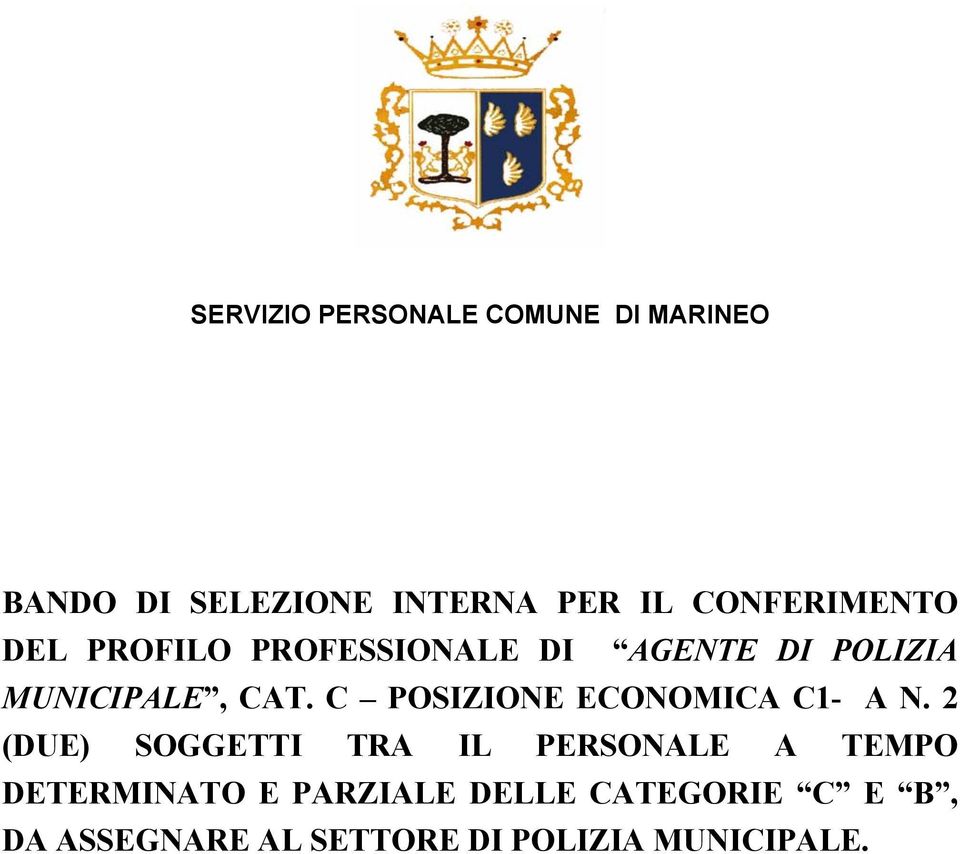 C POSIZIONE ECONOMICA C1- A N.