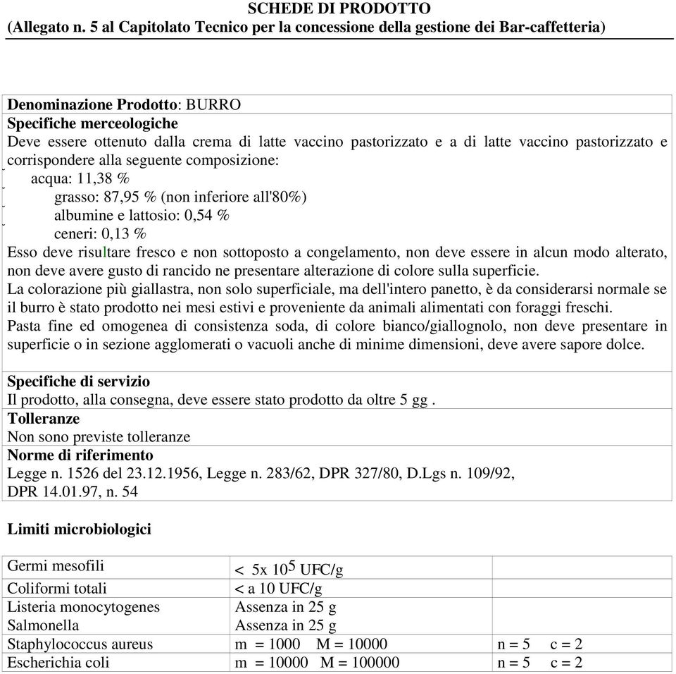 avere gusto di rancido ne presentare alterazione di colore sulla superficie.