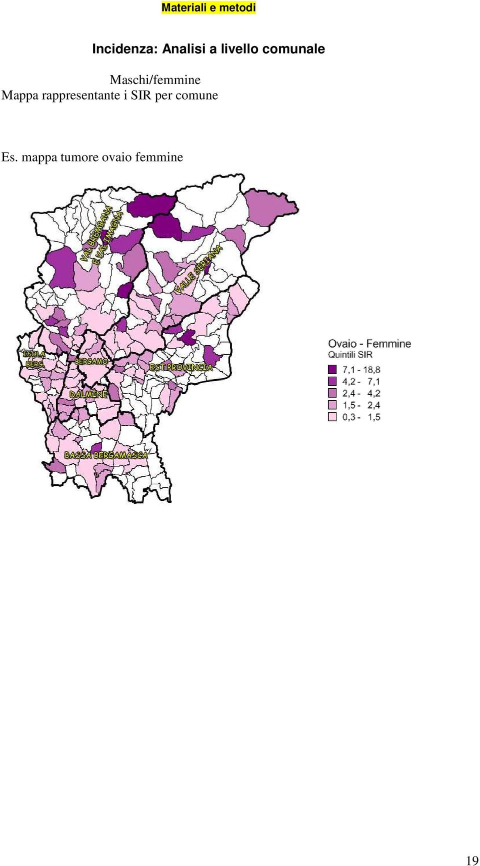 /femmine Mappa rappresentante i