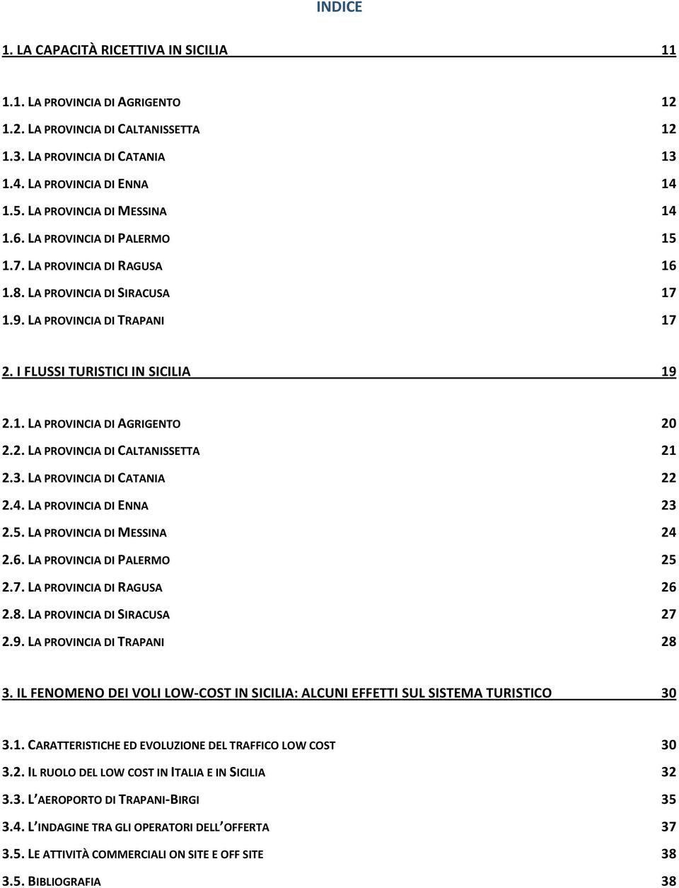 2. LA PROVINCIA DI CALTANISSETTA 21 2.3. LA PROVINCIA DI CATANIA 22 2.4. LA PROVINCIA DI ENNA 23 2.5. LA PROVINCIA DI MESSINA 24 2.6. LA PROVINCIA DI PALERMO 25 2.7. LA PROVINCIA DI RAGUSA 26 2.8.