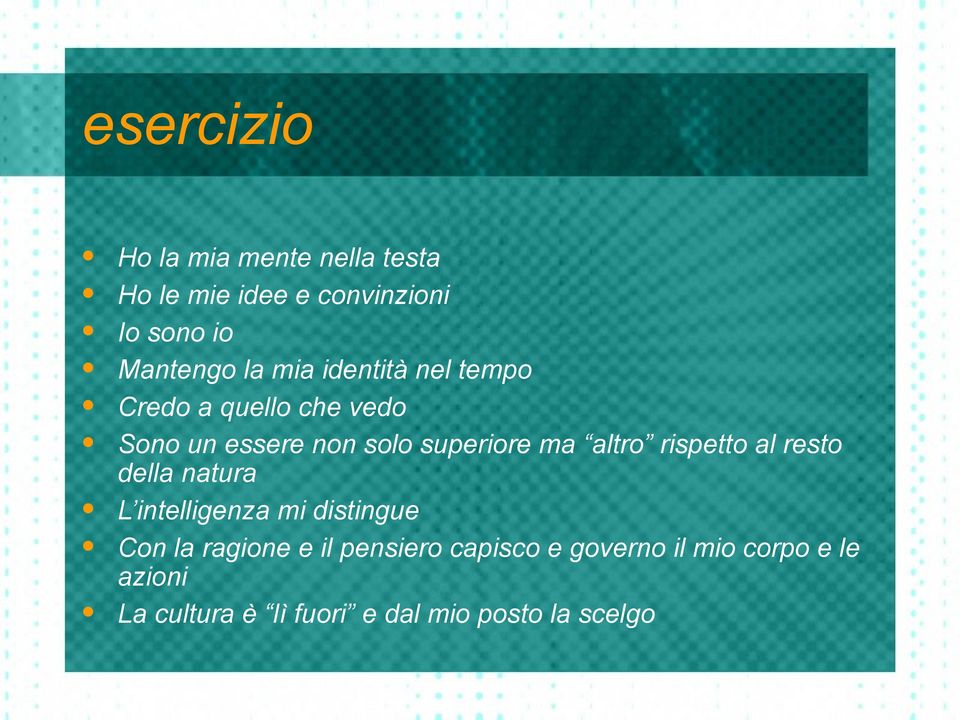 atro rispetto a resto dea natura L inteigenza mi distingue Con a ragione e i