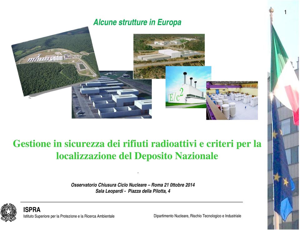 Deposito Nazionale Osservatorio Chiusura Ciclo Nucleare