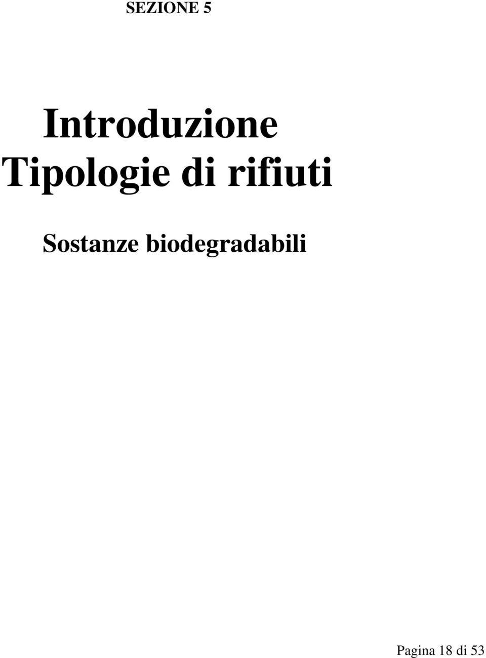 Tipologie di rifiuti