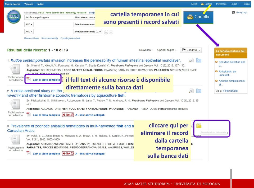 direttamente sulla banca dati cliccare qui per