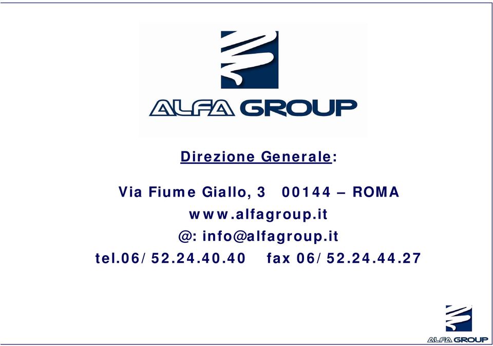 alfagroup.it @: info@alfagroup.