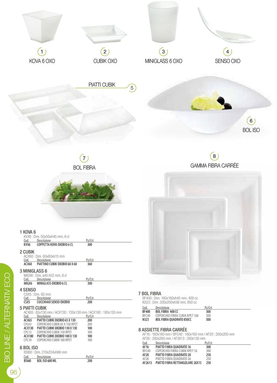 92 mm CSX CUCCHIAIO SENSO OXOBIO 200 PIATTI CUBIK ACX6 : 6x10 mm / ACX10 : 10x10 mm / ACX180 : 180x10 mm ACX6 PIATTO CUBIK OXOBIO 6 X 10 200 CPL6 COPERCHIO CUBIK 6 X 10 RPET 200 ACX10 PIATTO CUBIK