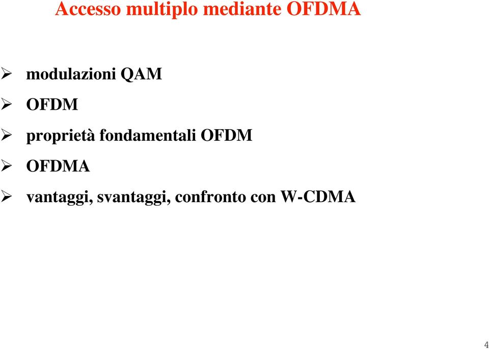 fondamentali OFDM OFDMA