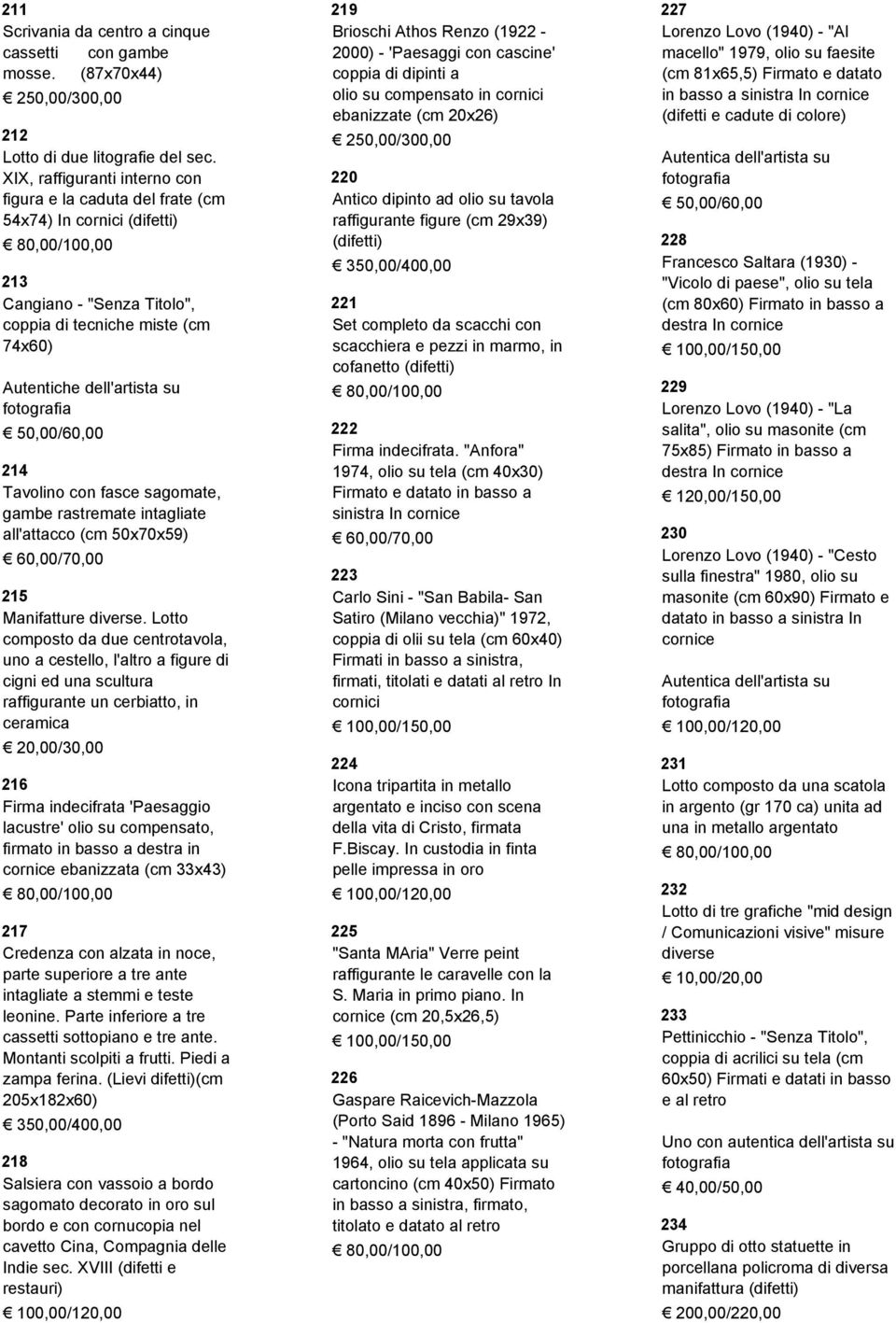 con fasce sagomate, gambe rastremate intagliate all'attacco (cm 50x70x59) 215 Manifatture diverse.