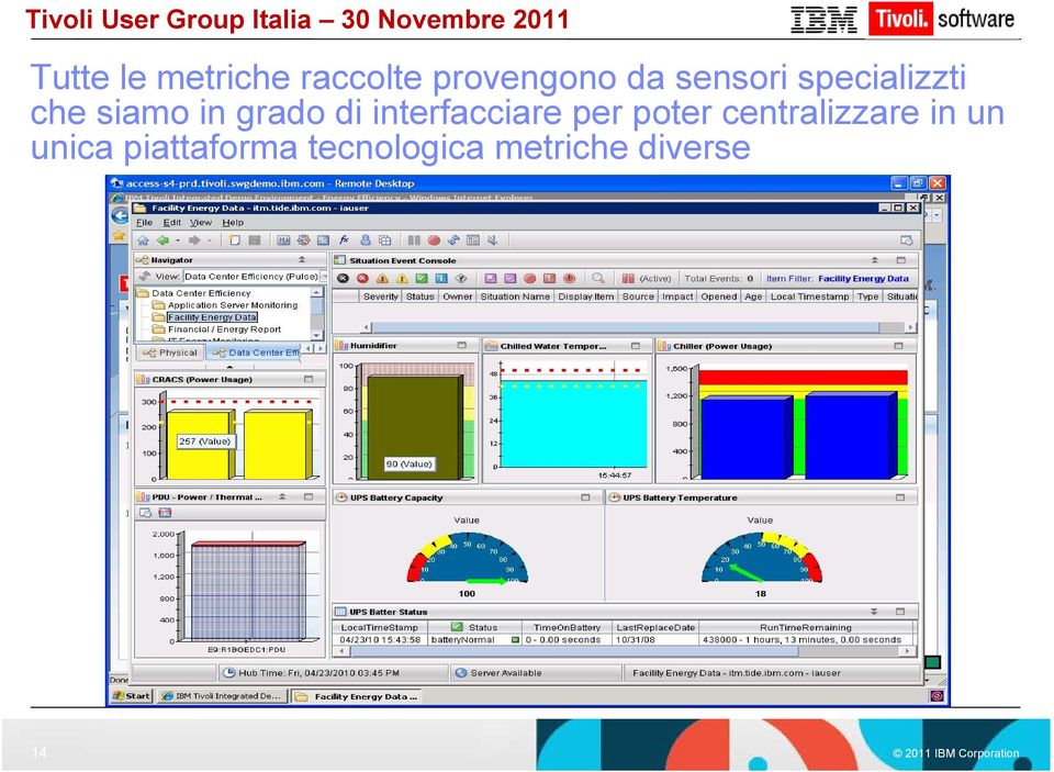 interfacciare per poter centralizzare in un