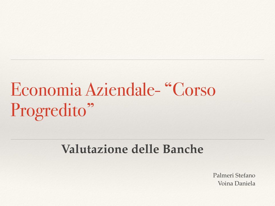 Valutazione delle