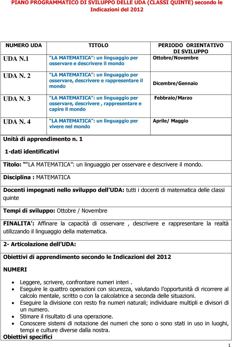 4 LA MATEMATICA : un linguaggio per osservare, descrivere e rappresentare il mondo LA MATEMATICA : un linguaggio per osservare, descrivere, rappresentare e capire il mondo LA MATEMATICA : un