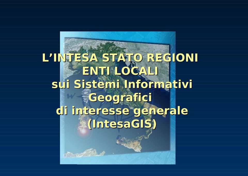 Informativi Geografici di