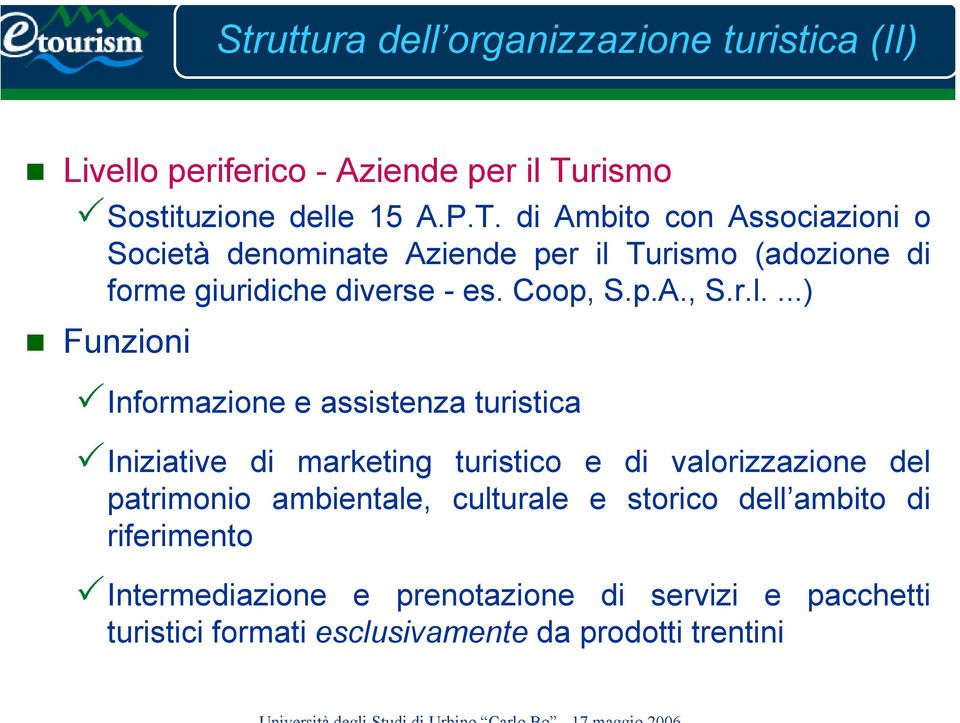 di Ambito con Associazioni o Società denominate Aziende per il 