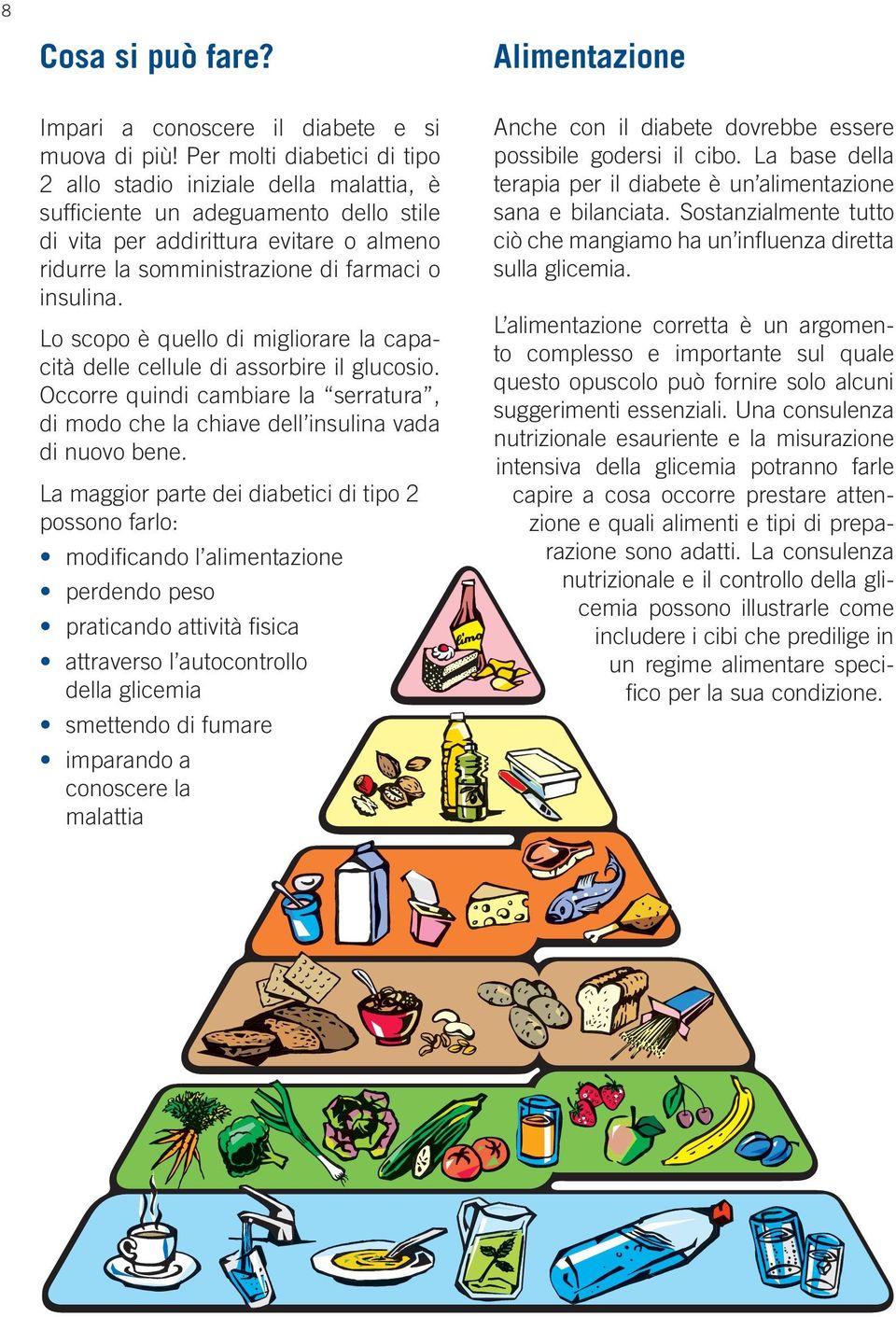 Lo scopo è quello di migliorare la capacità delle cellule di assorbire il glucosio. Occorre quindi cambiare la serratura, di modo che la chiave dell insulina vada di nuovo bene.