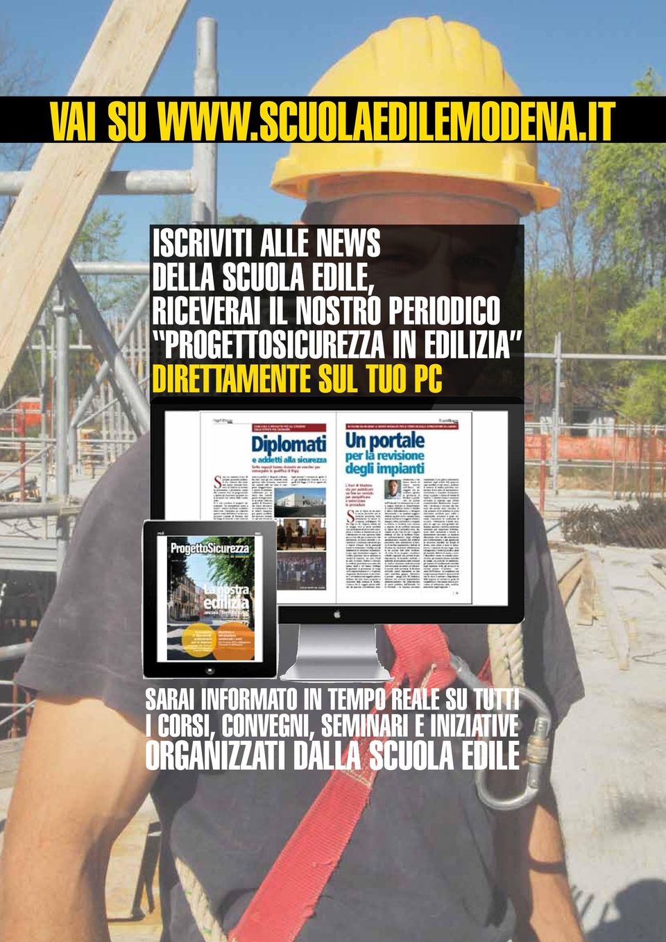 periodico ProgettoSicurezza in edilizia direttamente sul tuo pc