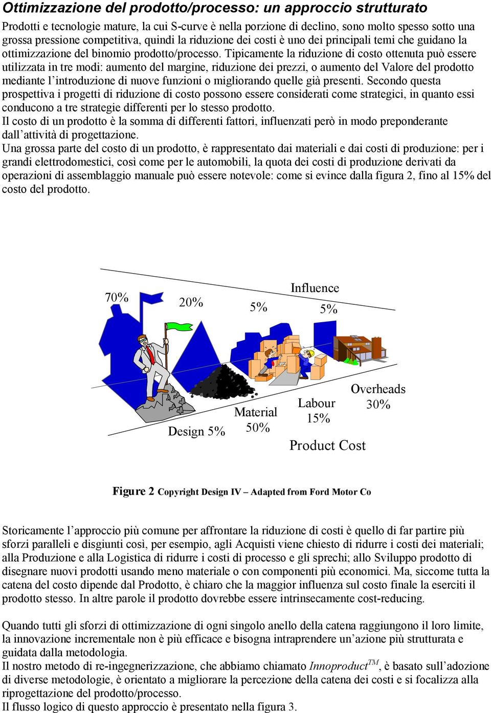 Tipicamente la riduzione di costo ottenuta può essere utilizzata in tre modi: aumento del margine, riduzione dei prezzi, o aumento del Valore del prodotto mediante l introduzione di nuove funzioni o