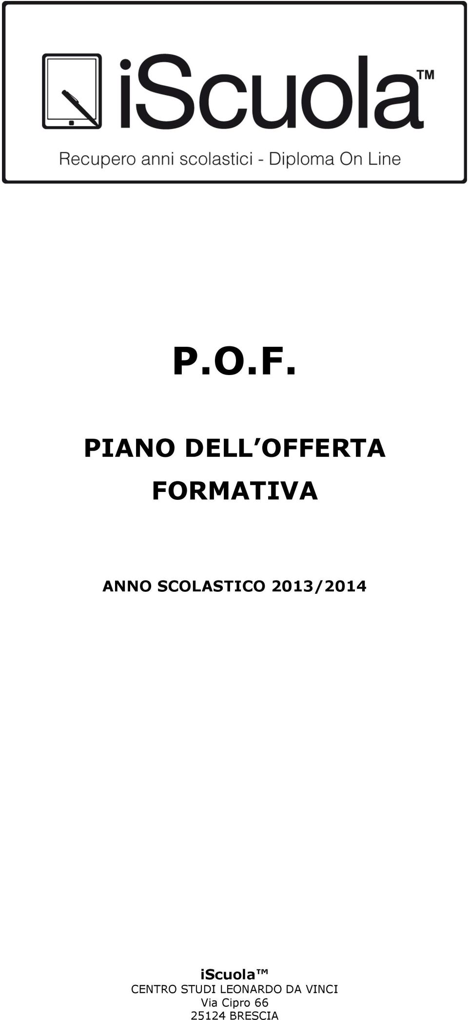 ANNO SCOLASTICO 2013/2014