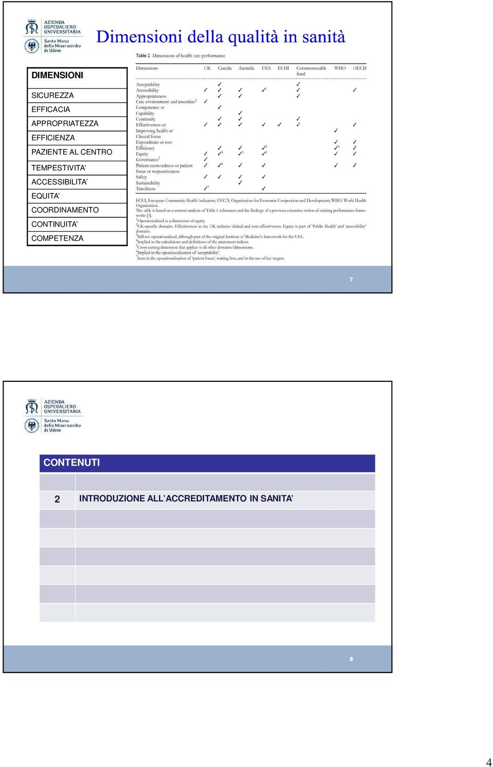 ACCESSIBILITA EQUITA COORDINAMENTO CONTINUITA