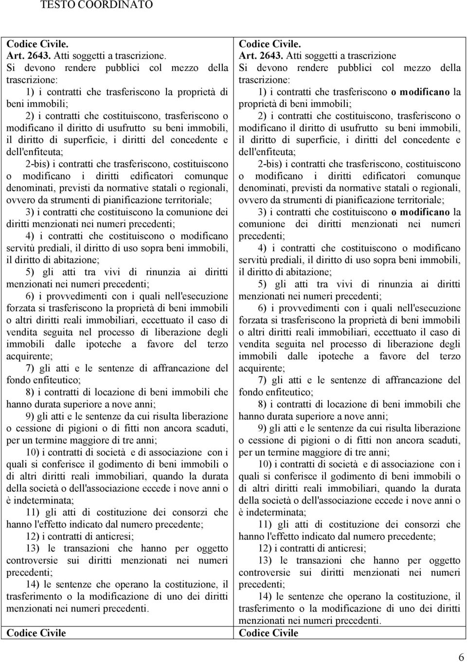 usufrutto su beni immobili, il diritto di superficie, i diritti del concedente e dell'enfiteuta; 2-bis) i contratti che trasferiscono, costituiscono o modificano i diritti edificatori comunque