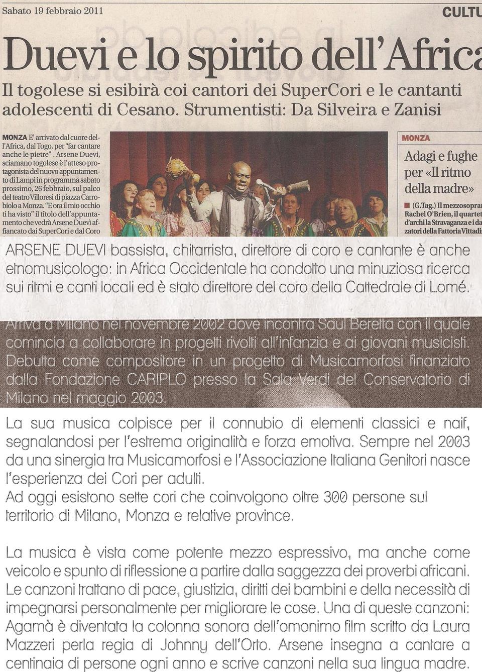 Debutta come compositore in un progetto di Musicamorfosi finanziato dalla Fondazione CARIPLO presso la Sala Verdi del Conservatorio di Milano nel maggio 2003.