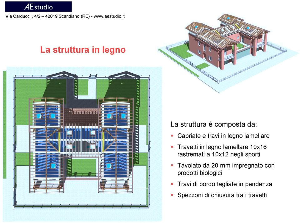 Travetti in legno lamellare 10x16 rastremati a 10x12 negli sporti!