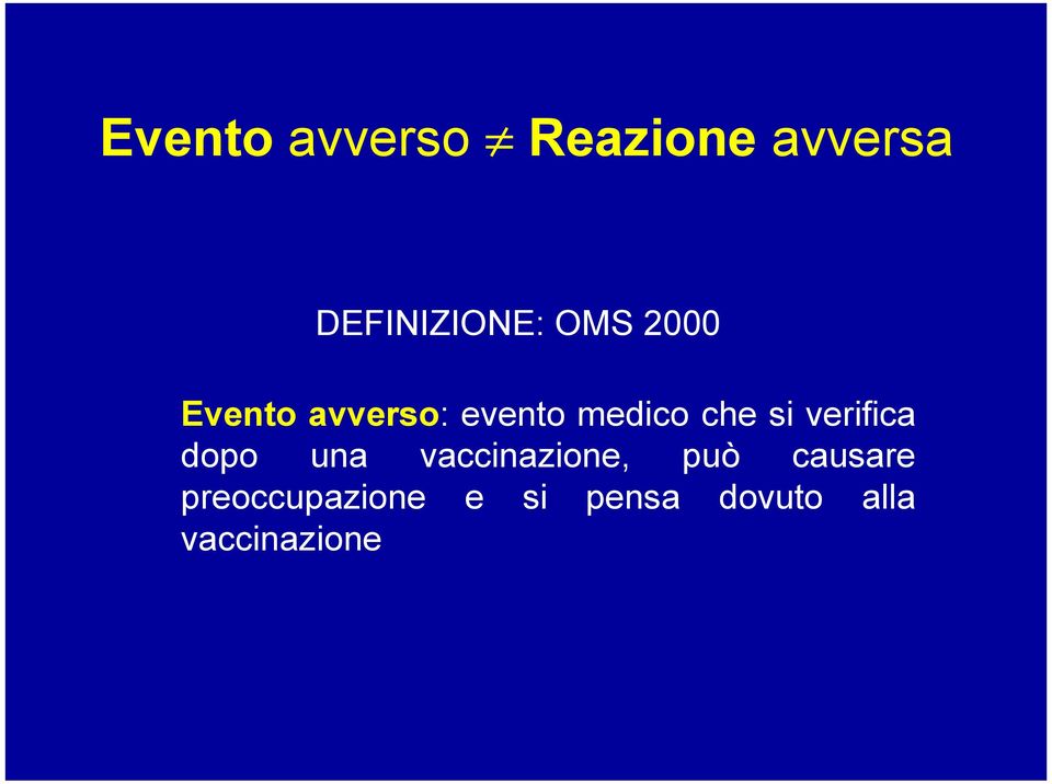 verifica dopo una vaccinazione, può causare