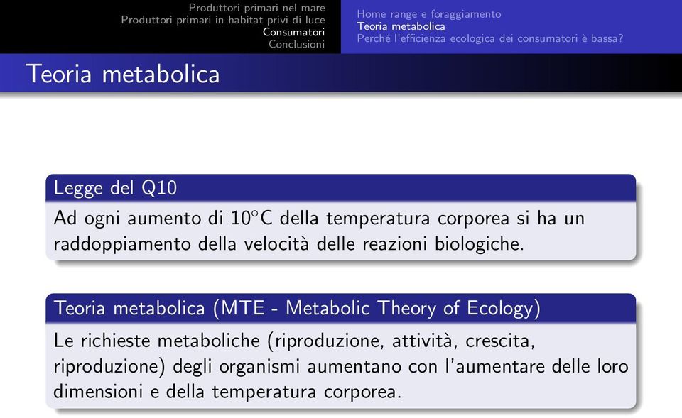 delle reazioni biologiche.