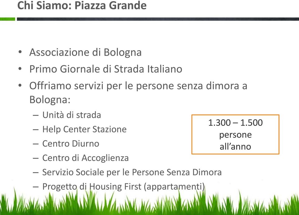 Help Center Stazione Centro Diurno Centro di Accoglienza Servizio Sociale per le