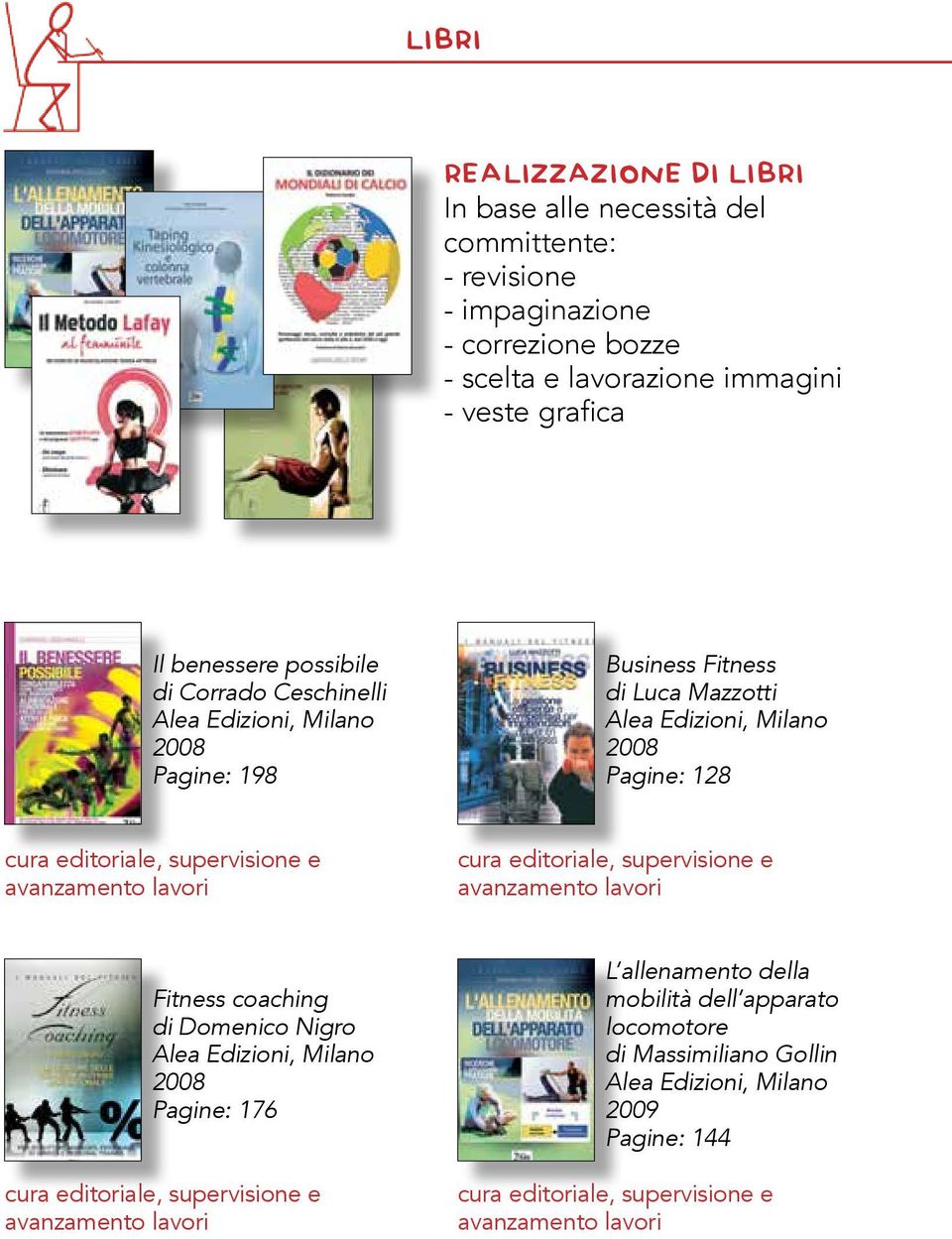 Ceschinelli 2008 Pagine: 198 Business Fitness di Luca Mazzotti 2008 Pagine: 128 Fitness coaching di