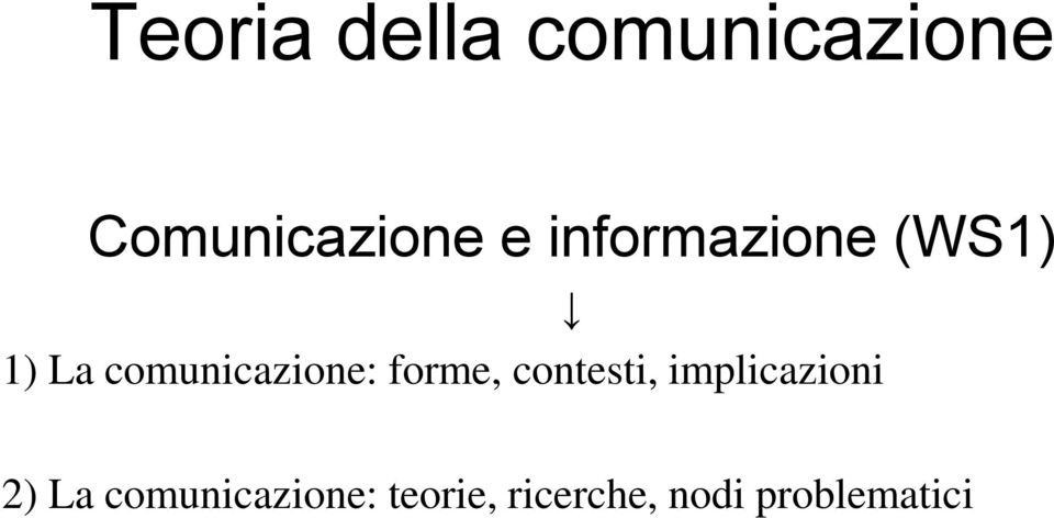 forme, contesti, implicazioni 2) La