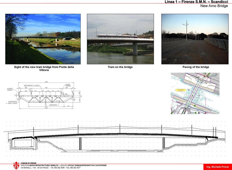 the new tram bridge from Ponte