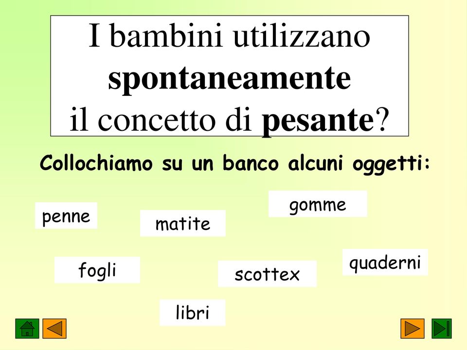 Collochiamo su un banco alcuni