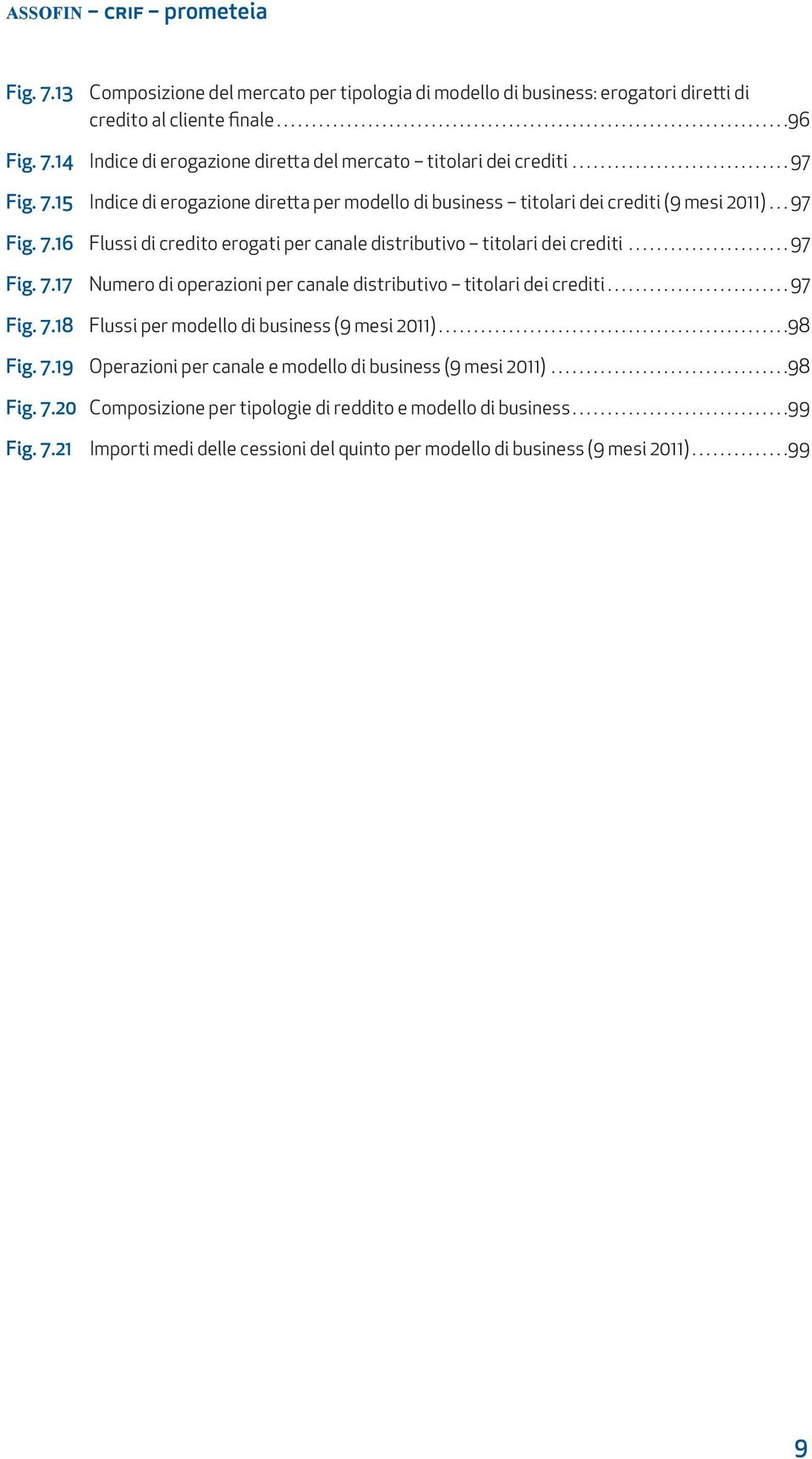 ..97 Fig. 7.18 Flussi per modello di business (9 mesi 2011)..................................................98 Fig. 7.19 Operazioni per canale e modello di business (9 mesi 2011)...98 Fig. 7.20 Composizione per tipologie di reddito e modello di business.