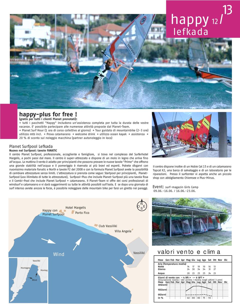 + Prova catamarano + welcome drink + utilizzo ocean kayak + assistenza + 20 % di sconto sul noleggio macchina (partner autonoleggio in loco) Planet Surfpool Lefkada Nuovo nel Surfpool: tavole FANATIC